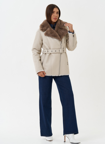 Дубленка "косуха" из эко кожи