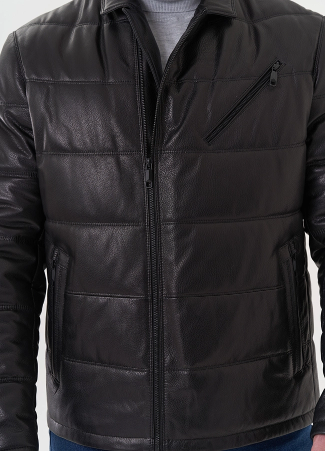 Мужская кожаная куртка 