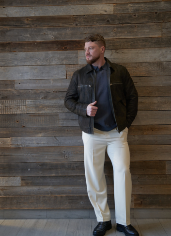 Мужская куртка из натуральной кожи 