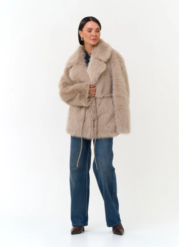 Женская куртка из эко меха