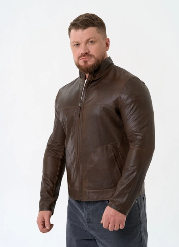Мужская двухсторонняя куртка из натуральной замши фото